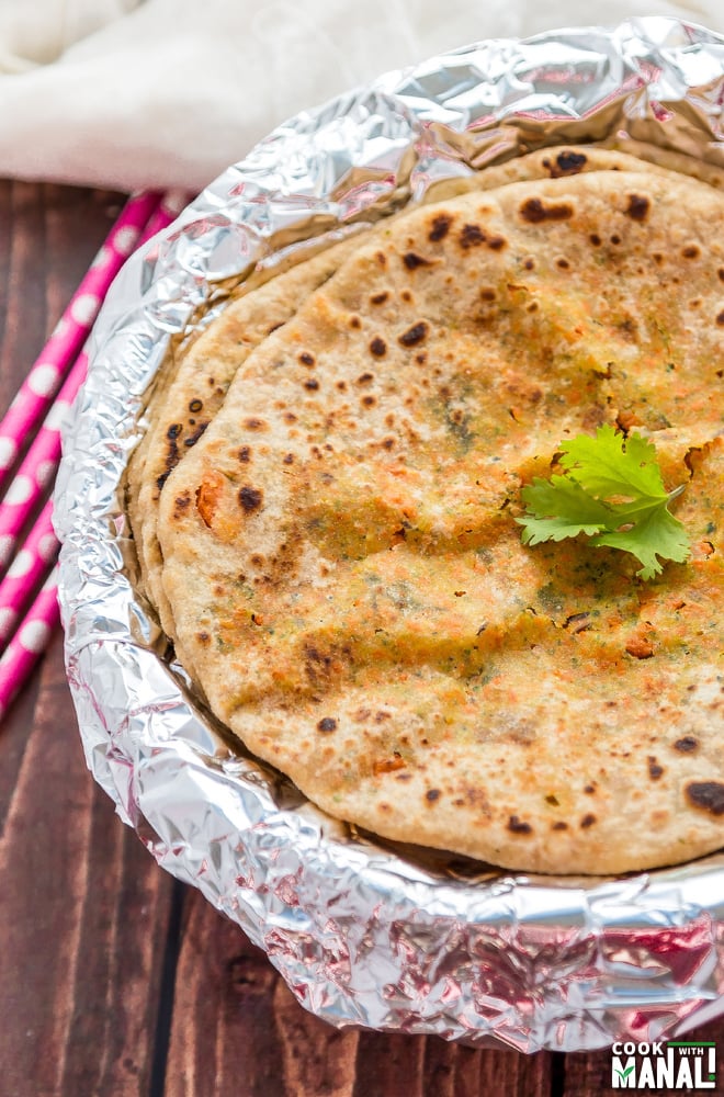 Carrot Broccoli Paratha