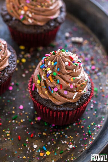 eggless chocolate cupcakes