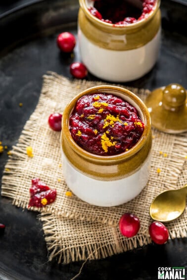 cranberry orange chutney made in the instant pot