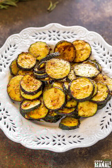 Spicy Roasted Zucchini