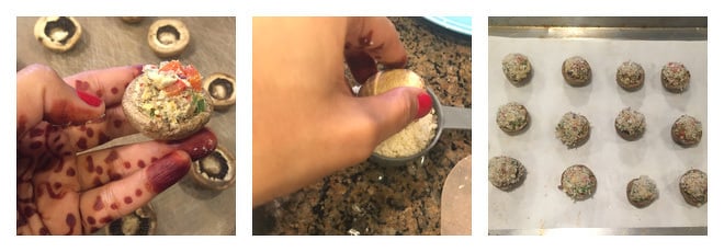 Vegetarian Stuffed Mushrooms Recipe-Step-4