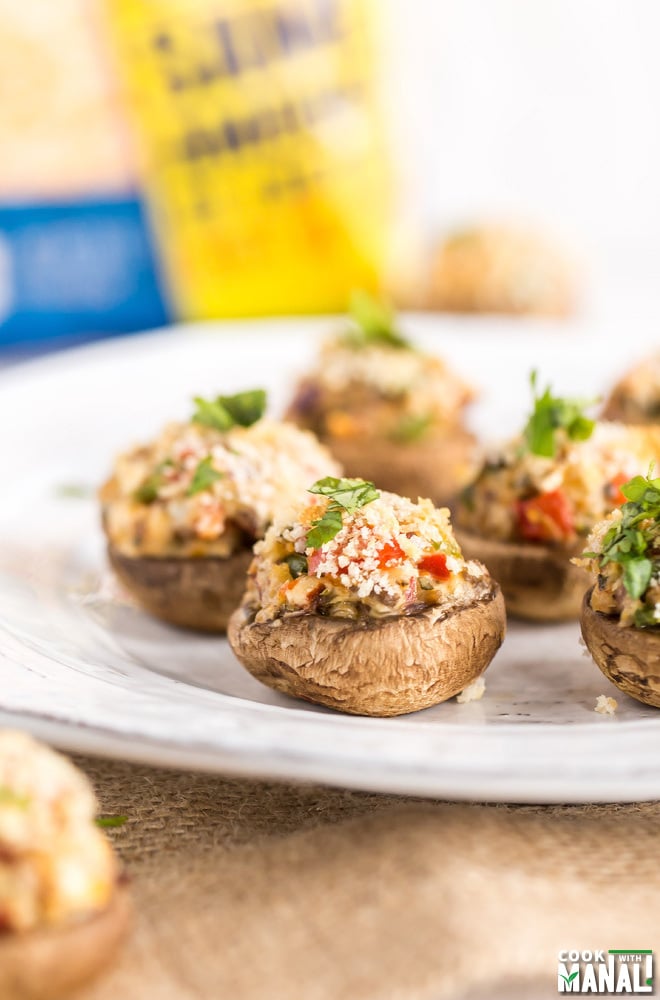 Veggie Stuffed Mushrooms